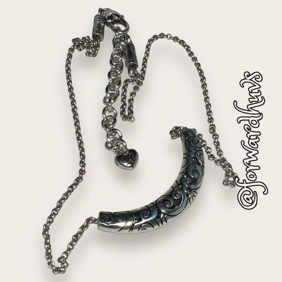 Brighton Scroll Slide Silver Tone Necklace - Picture 8 of 11